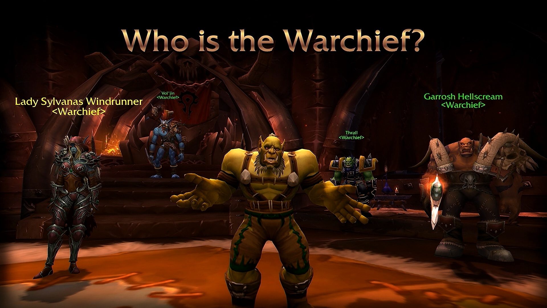 Who is the Warchief? Depends on which expansion you're playing