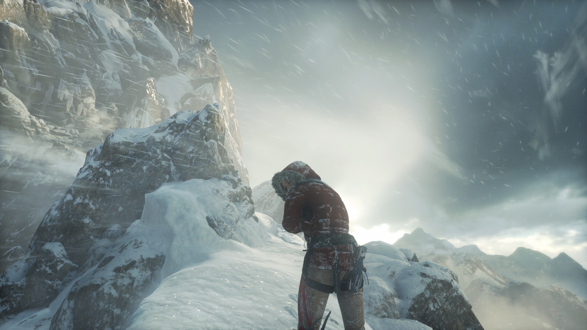 Lara in a snowstorm