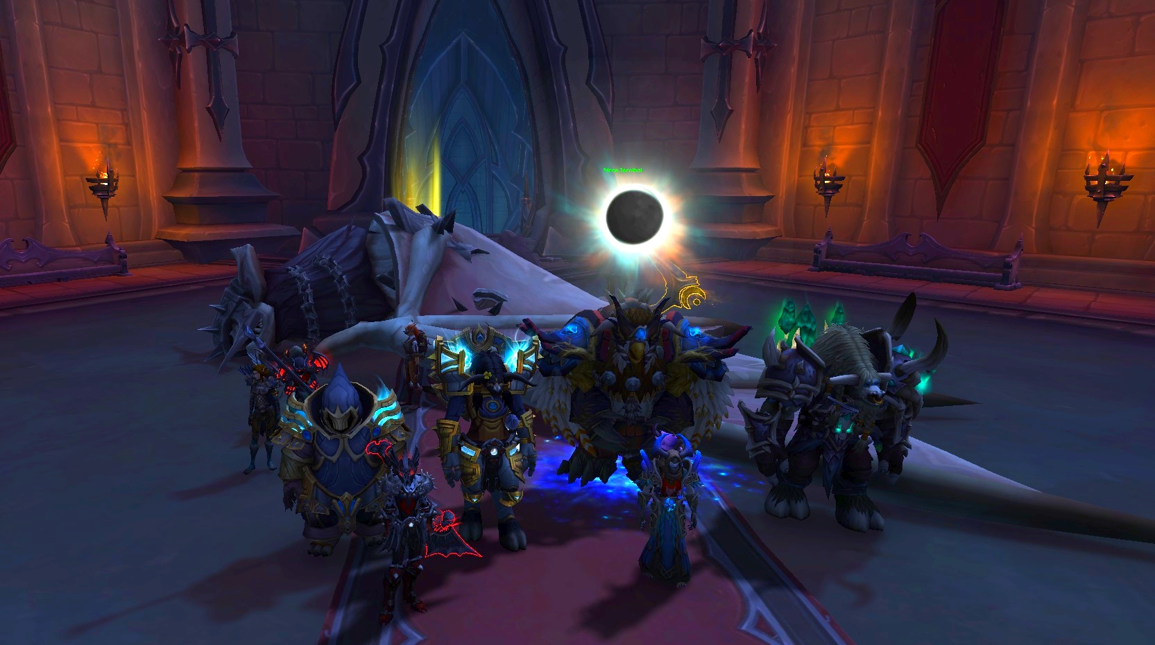Gathered around the defeated corpse of Shriekwing